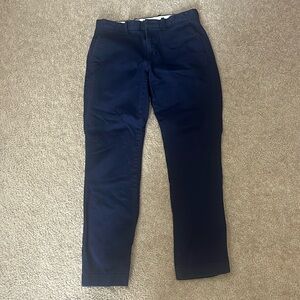JCrew chino pants, 29x30, navy blue